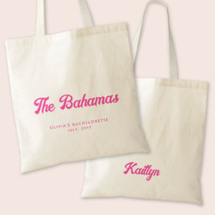 The Bahamas Bachelorette Party Personalised Tote Bag