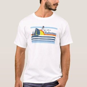 The Bahamas Beach Retro 70S 80S 90S Sailing Boat S T-Shirt