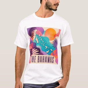 The Bahamas Contemporary Collage T-Shirt