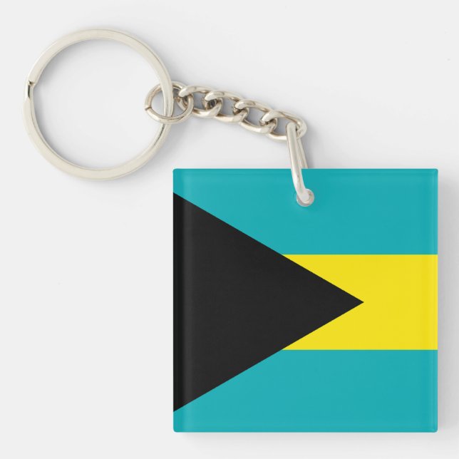 The Bahamas Flag  Key Ring (Front)