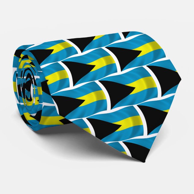 The Bahamas Flag Tie (Rolled)