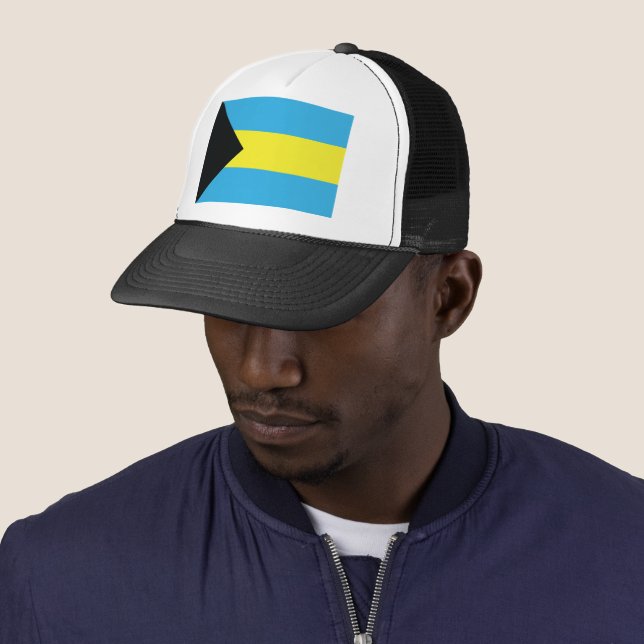 The Bahamas Flag Trucker Hat (In Situ)