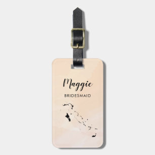 The Bahamas Map Luggage Tag, Wedding Party Tag