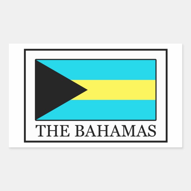 The Bahamas Rectangular Sticker (Front)