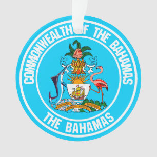The Bahamas Round Emblem Ornament