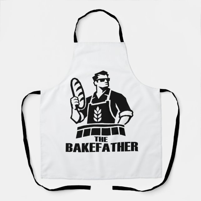 The Bakefather Funny Baker Apron (Front)