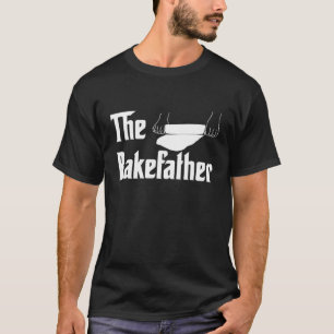 The Bakefather Funny Dad Men Baking Bread Cake Bak T-Shirt