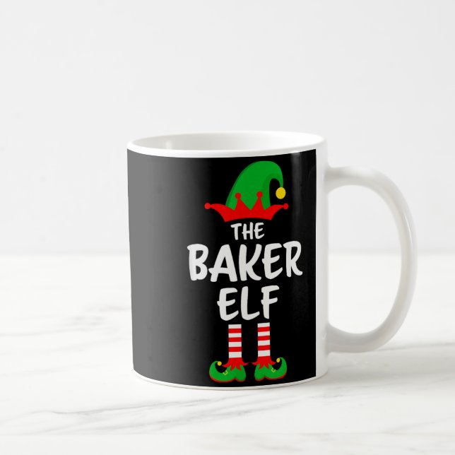 The Baker Elf Matching Family Christmas  Coffee Mug (Right)