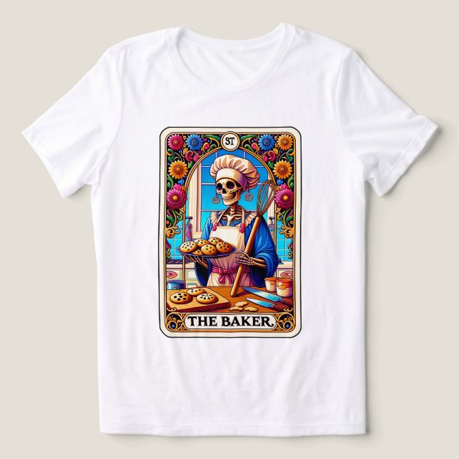 The Baker Tarot  Tri-Blend Shirt (Design Front)