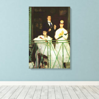 The Balcony (Le Balcon) by Edouard Manet Canvas Print