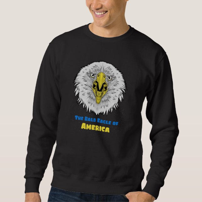 The Bald Eagle of American - US emblem Sweatshirt (Front)