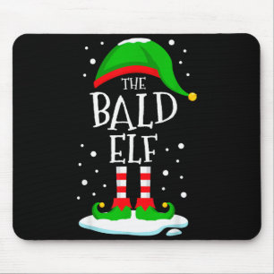 The Bald Elf Christmas Family Matching Xmas Group  Mouse Pad