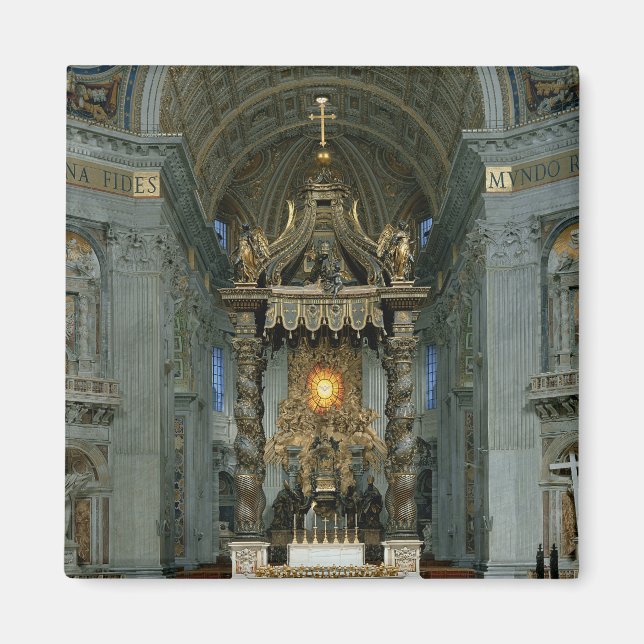 The Baldacchino, the high altar and the chair Magnet (Front)