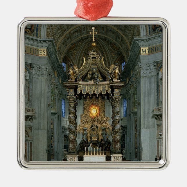 The Baldacchino, the high altar and the chair Metal Tree Decoration (Front)