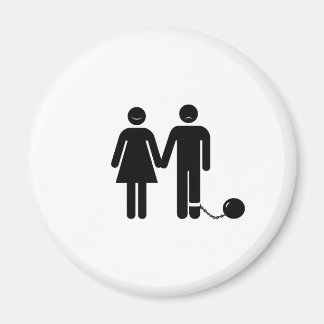 The "Ball and Chained" groom Magnet