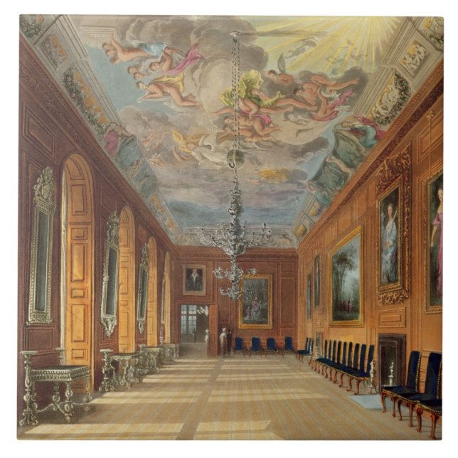 The Ball Room, Windsor Castle, from 'Royal Residen Tile (Front)