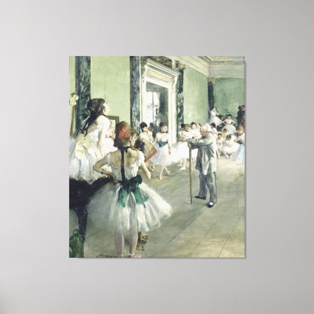 The Ballet Class  Edgar Degas     Canvas Print (Front)