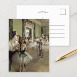 The Ballet Class | Edgar Degas Postcard<br><div class="desc">The Ballet Class by French impressionist artist Edgar Degas. Degas is famous for his pastel drawings and oil paintings. He was a master in depicting movement, as can be seen in his many works of ballet dancers. Use the design tools to add custom text or personalise the image. All vintage...</div>
