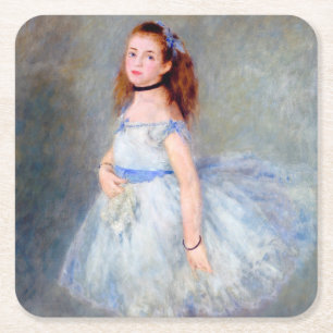 The Ballet Dancer, Renoir Square Paper Coaster