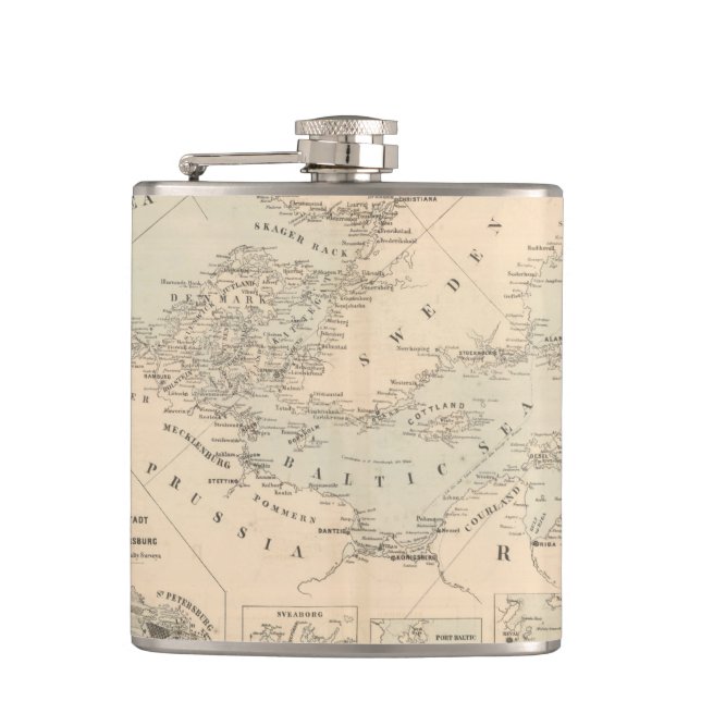 The Baltic Sea Hip Flask (Front)