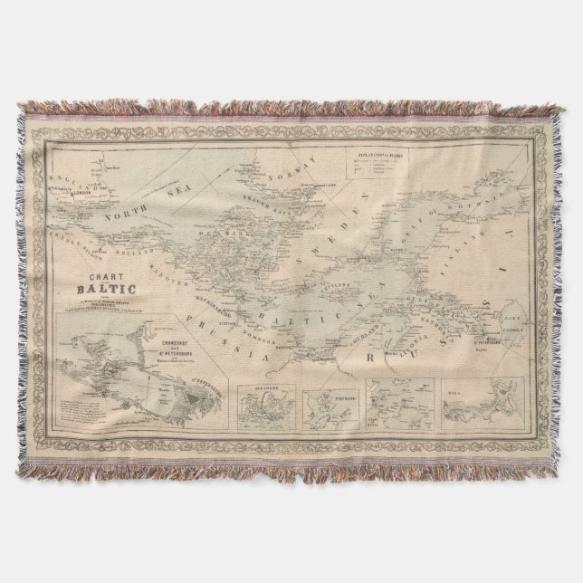 The Baltic Sea Throw Blanket (Front)
