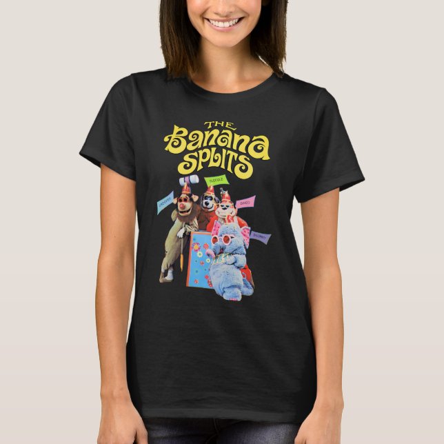 The Banana Splits Retro Cast - Drooper Fleegle Bin T-Shirt (Front)
