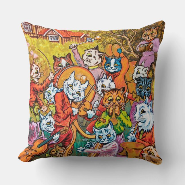 The Band Plays, Louis Wain Cushion (Front)