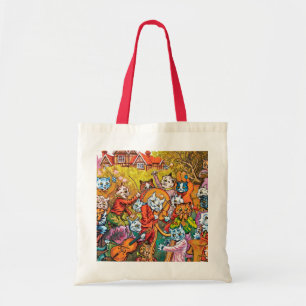 The Band Plays, Louis Wain Tote Bag