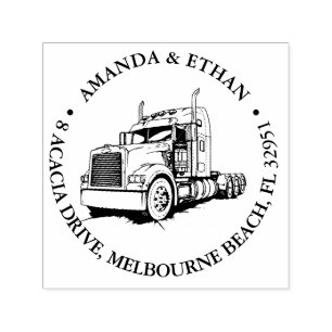 The Bandit Semi Truck Theme Self-inking Stamp