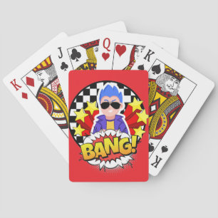 The bang guy playing cards