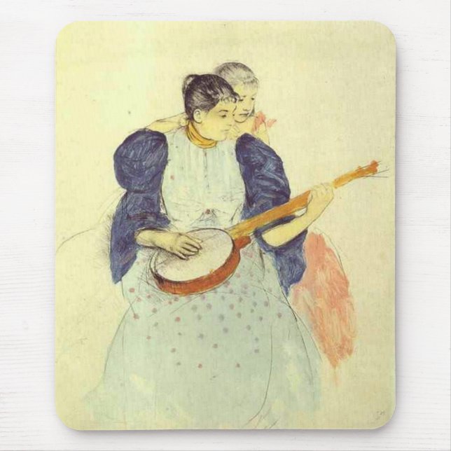 The Banjo Lesson, Mary Cassatt Mousepad (Front)