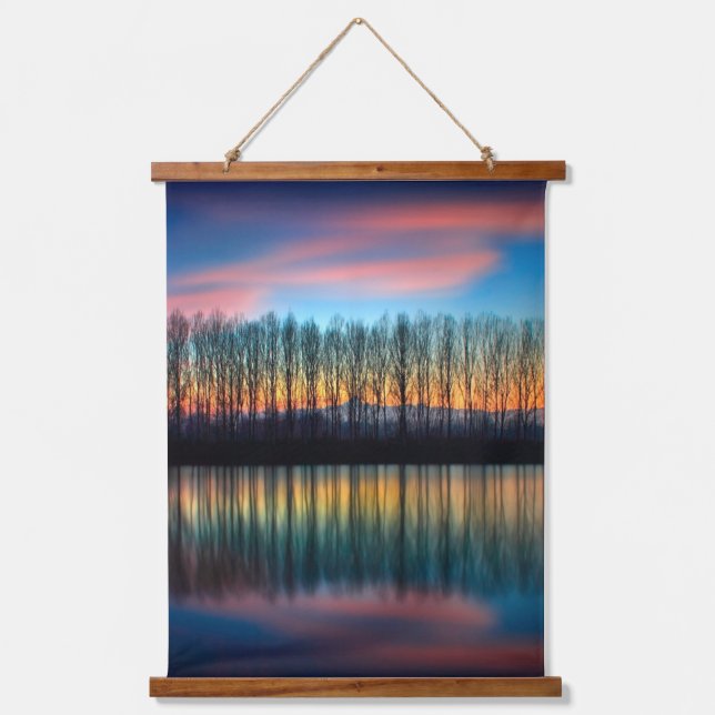 The Bank of the Po | Piedmont Italy Hanging Tapestry (Front)