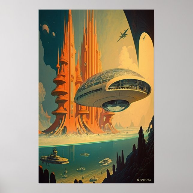 The Banks of Omega  Poster (With Drawing Board Log (Front)