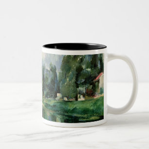The Banks of the Marne at Creteil, c.1888 Two-Tone Coffee Mug