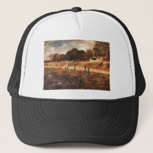 The Banks of the Seine, Vincent van Gogh Trucker Hat