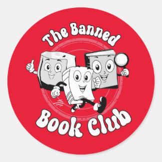 The Banned Book Club Classic Round Sticker