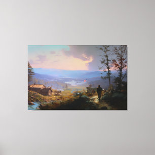 The Banner and the Valley Canvas Print