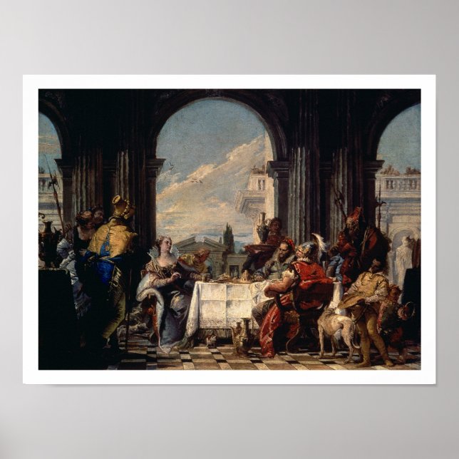 The Banquet of Anthony and Cleopatra, c.1744 (oil Poster (Front)