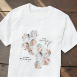 The Baptism  Modern 10 Photo Collage T-Shirt<br><div class="desc">This simple and modern design is composed of serif  typography. Add 10 photos (300 DPI).</div>
