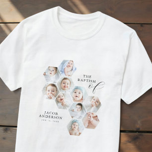The Baptism  Modern 10 Photo Collage T-Shirt