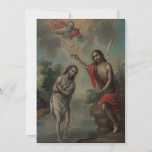 The Baptism of Christ by Nicolás Enríquez Invitation