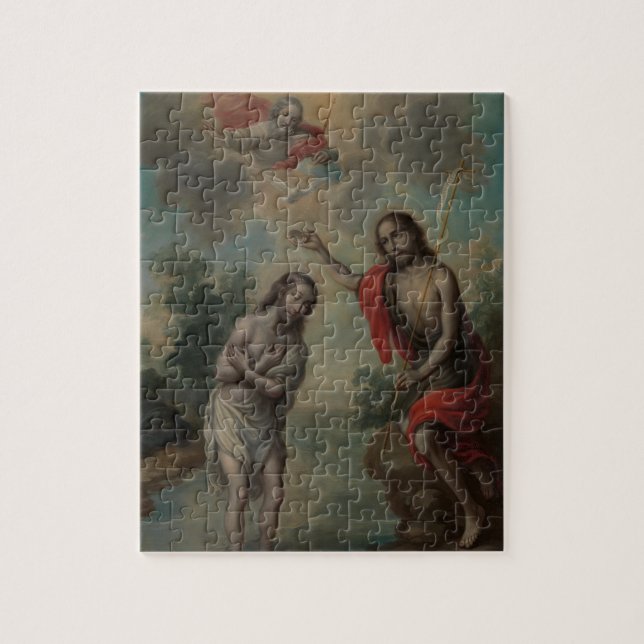 The Baptism of Christ by Nicolás Enríquez Jigsaw Puzzle (Vertical)