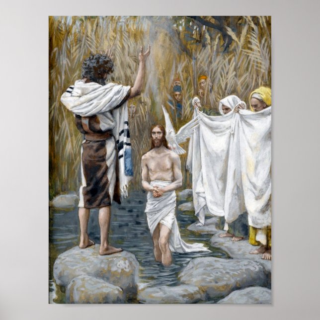 "The Baptism of Jesus" -- by James Tissot Poster (Front)