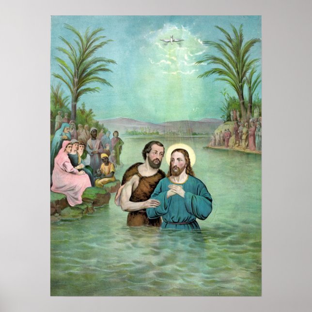 The Baptism of Jesus Christ - 1893 Poster (Front)