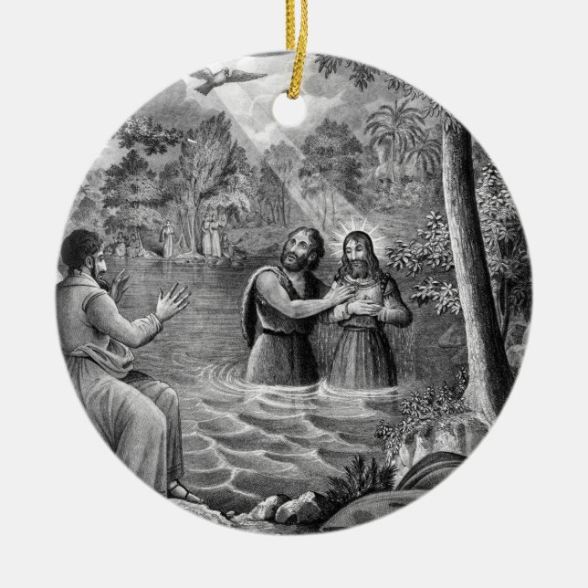 The Baptism of Jesus Christ ornament (Front)