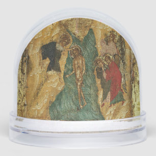 The Baptism of Jesus Christ Orthodox Icon Snowglobe