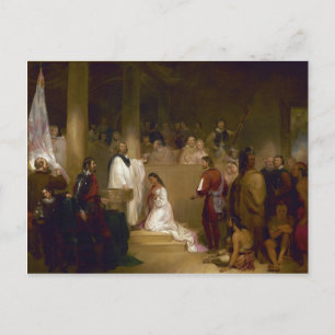 The Baptism of Pocahontas by John Gadsby Chapman Postcard