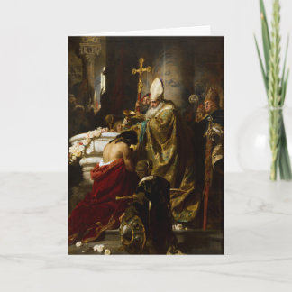 The Baptism of Vajk by Gyula Benczúr (1875) Card