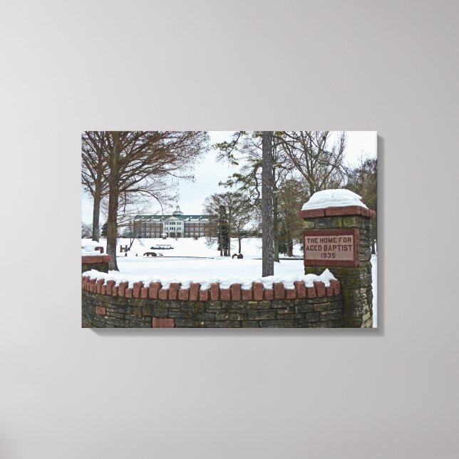 The Baptist Home Canvas Print (Front)