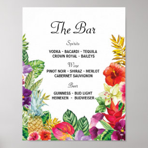 The Bar Aloha Luau Event Sign Wedding Reception
